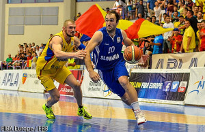 Nenad Milosevic, la meciul din calificările EuroBasket 2015 contra României. Foto: FIBA Europe/FRB
