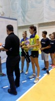 Maria Alexandra Duțu și Ioana Grecea înainte de semifinală. Sursa foto: facebook.com/FRBadminton