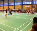 Sonia Olariu pregăteşte serviciul într-un 2-0 cu Karkantzia
