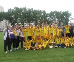 Delegaţia Timiş U16 pozează triumfătoare în Bucureşti