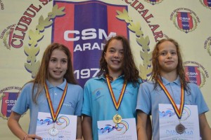 Samira Alexandra Ahmad, 2x1 pentru Aquasport Timişoara la C.N. copii 10-11 ani, la Arad